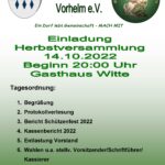 Herbstversammlung