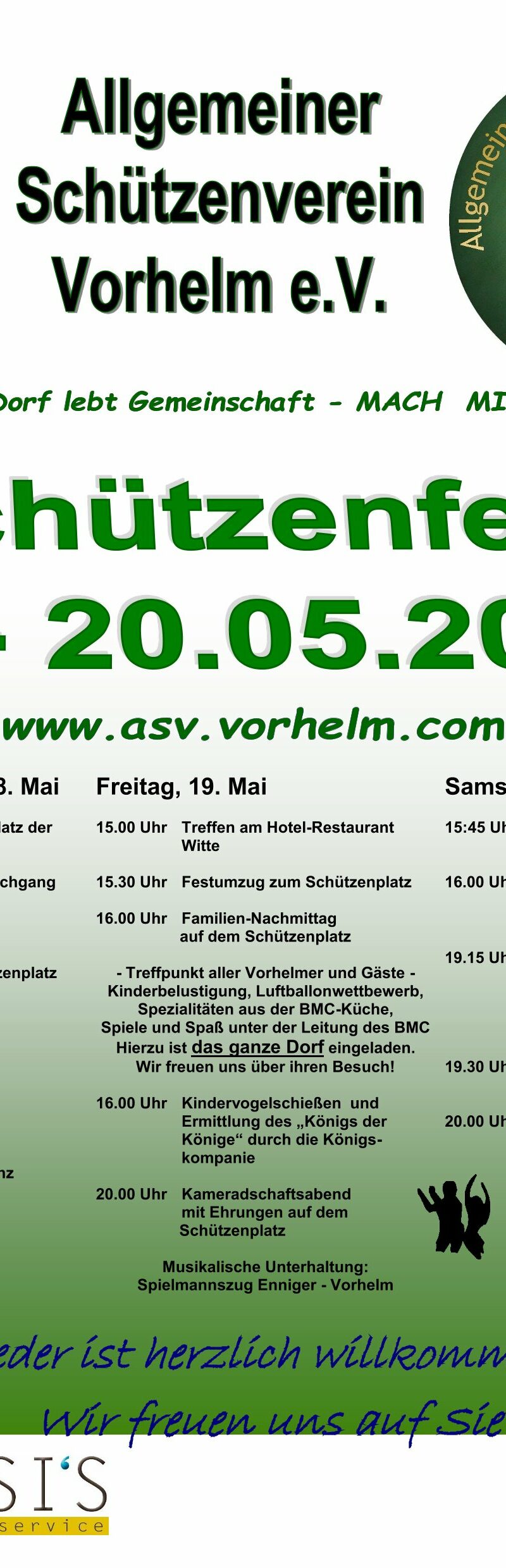 Schützenfest 2023 | Programm und Festfolge
