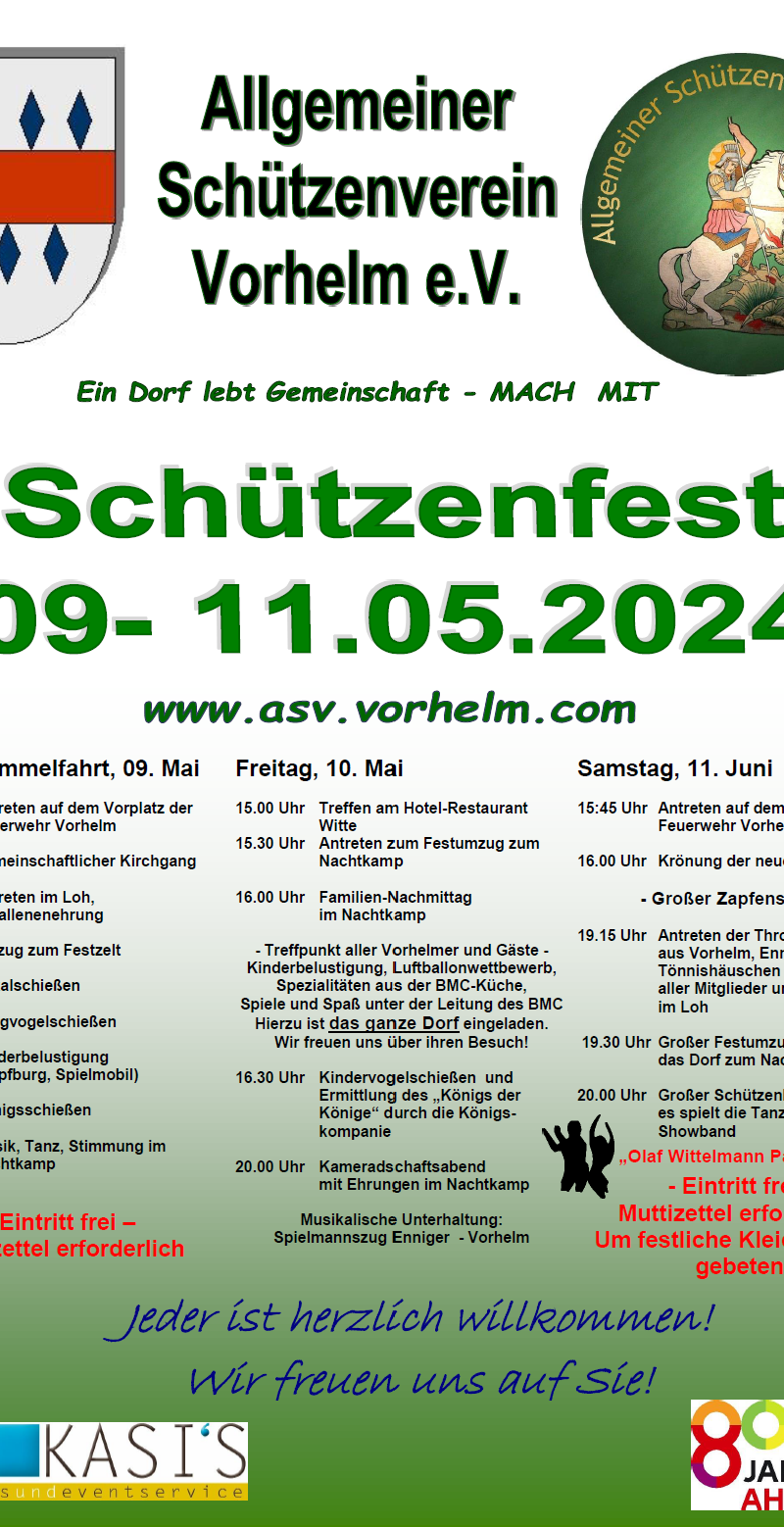 Schützenfest 09.-11. Mai 2024