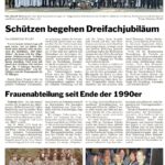 Schützen begehen Dreifachjubiläum