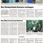Der König könnte Kurtaxe verlangen