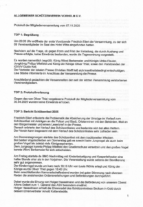 Protokoll Herbstversammlung 2025