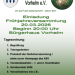 Einladung zur Frühjahrsversammlung
